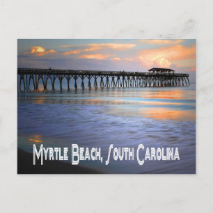 Sunset Myrtle Beach, South Carolina Postcard, USA Postcard