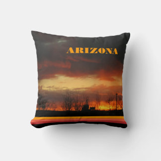 Sunset nature arizona landscape natural elegant cushion