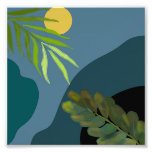 SUNSET NATURE  LANDSCAPE   PHOTO PRINT