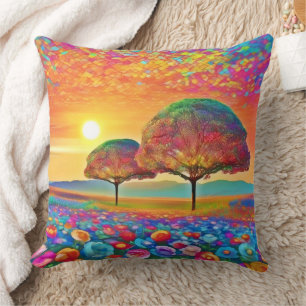 Sunset Nature's Kaleidoscope  Cushion