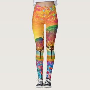 Sunset Nature's Kaleidoscope  Leggings