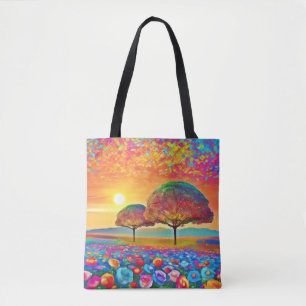 Sunset Nature's Kaleidoscope Tote Bag