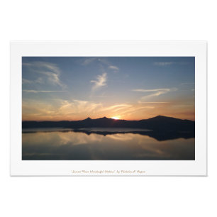 "Sunset Near Wonderful Waters" Crater Lake Photo Print