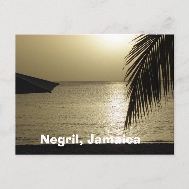 Sunset: Negril, Jamaica Postcard (Front)
