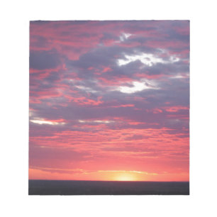 sunset notepad