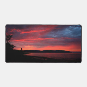 Sunset Nova Scotia Beautiful Beach Landscape Desk Mat