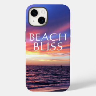 Sunset Ocean Beach Tropical Vacation Coastal  Case-Mate iPhone 14 Case