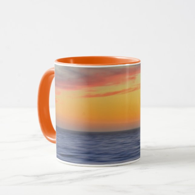 Sunset Ocean Beautiful Beach Art Mug (Front Left)