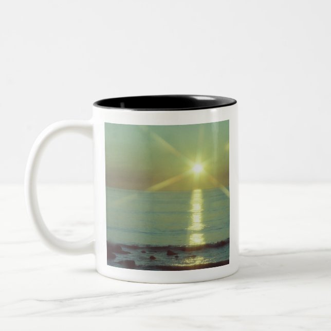 Sunset Ocean Coffee Mug (Left)