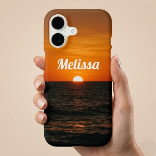 Sunset Ocean Custom Name