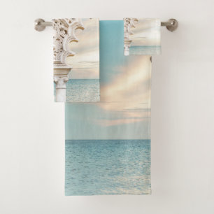 Sunset Ocean Dream Arches #2 #wall #art  Bath Towel Set