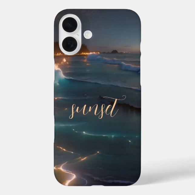 Sunset Ocean Monogrammed Case- Mate iPhone Case-Mate iPhone Case (Back)
