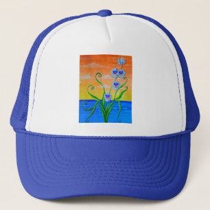 Sunset Ocean Orchids  Trucker Hat