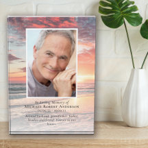 Sunset Ocean Photo Memorial