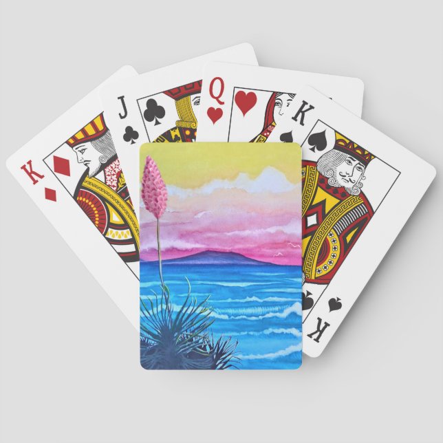 Sunset Ocean  Playing Cards (Back)