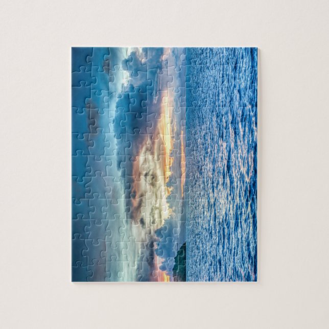 Sunset ocean / sea jigsaw puzzle (Vertical)
