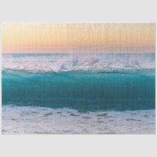 Sunset Ocean Waves Decoupage Tissue Paper