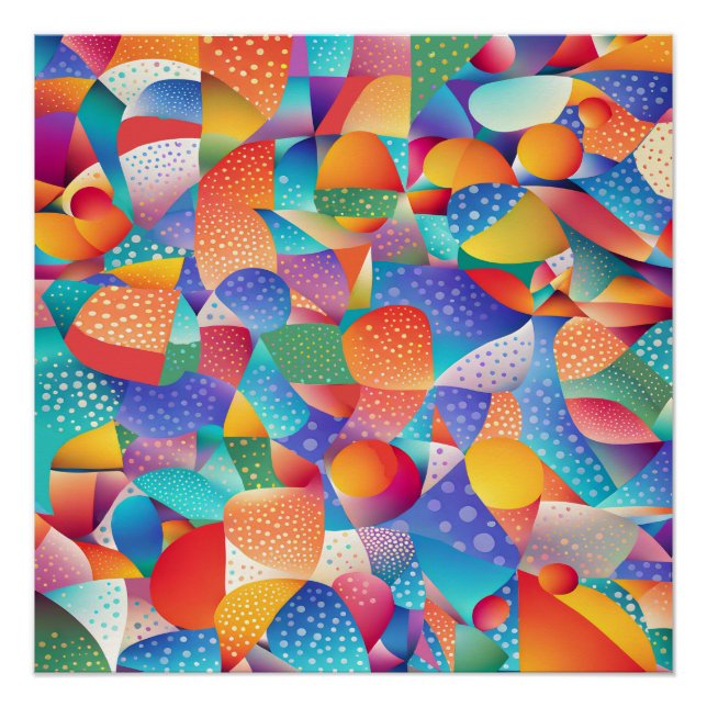 Sunset Ocean Waves Poster (Front)