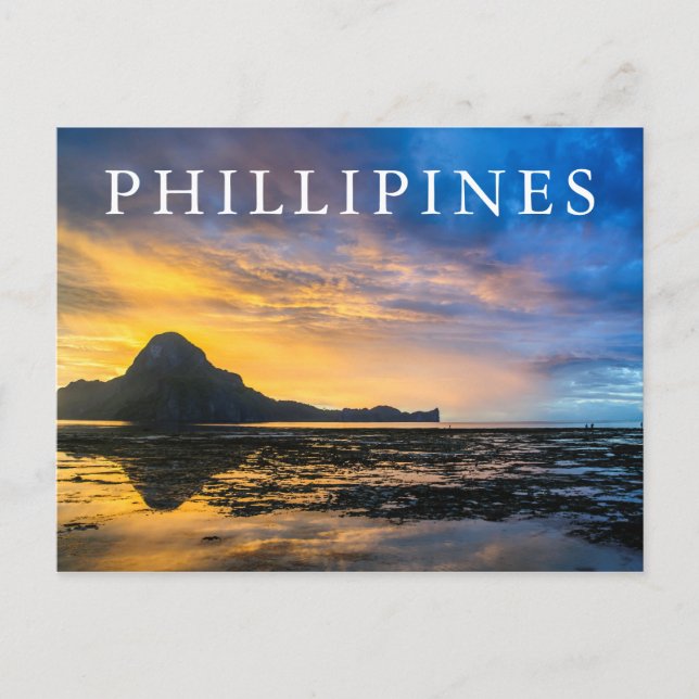 Sunset Of Bay Of El Nido Postcard (Front)