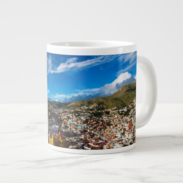 Sunset Of Guanajuato Large Coffee Mug (Front Right)