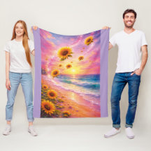 Sunset of Infinite Peace: Magical Sunflowers