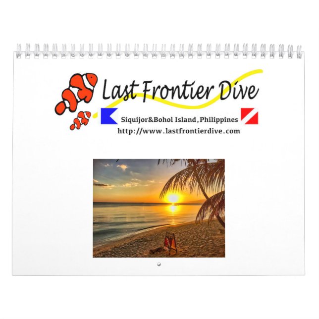 Sunset of Siquijor S-L Size Calendar (Cover)
