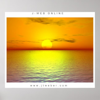 Sunset of the Sea Poster
