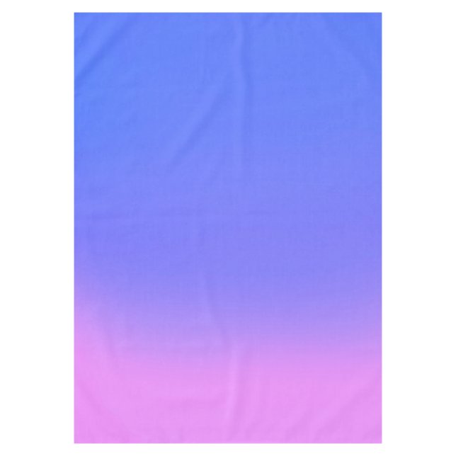 Sunset Ombre Pink & Blue  Tablecloth (Front)