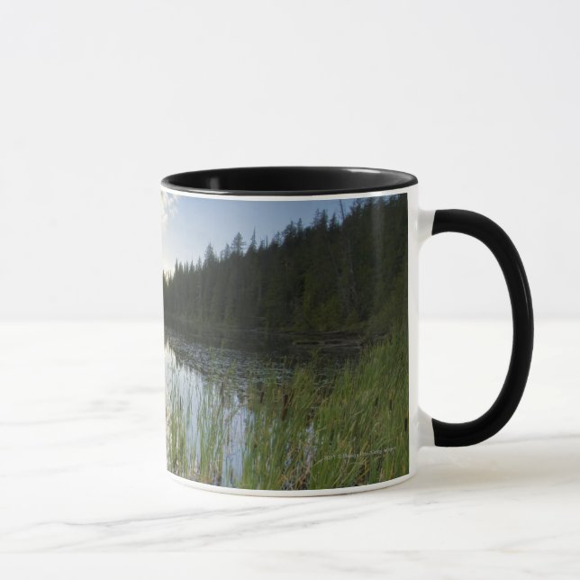 Sunset On A Small Lake Mug (Right)