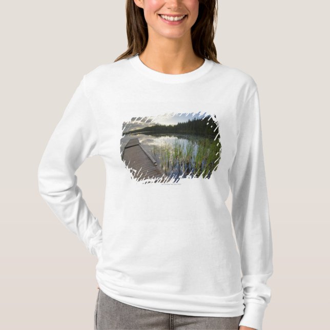 Sunset On A Small Lake T-Shirt (Front)