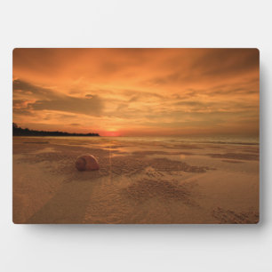 Sunset On A Thai Beach Plaque