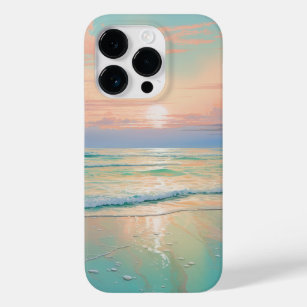 Sunset on a tranquil beach landscape Case-Mate iPhone 14 pro case