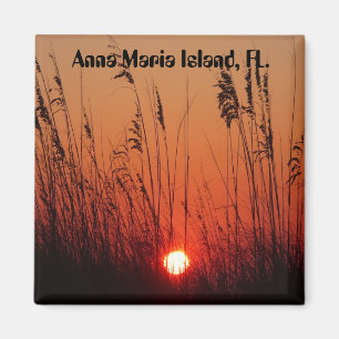Sunset on Anna Maria Island, FL., magnet