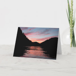 Sunset on Centre Hill Lake Card