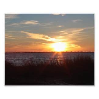 Sunset on Chincoteague Island. Photo Print