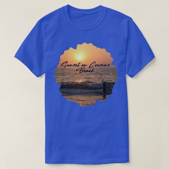 Sunset on Cousins Beach T-Shirt (Design Front)