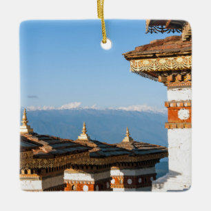 Sunset on Dochula Pass - Bhutan, Himalaya Ceramic Ornament
