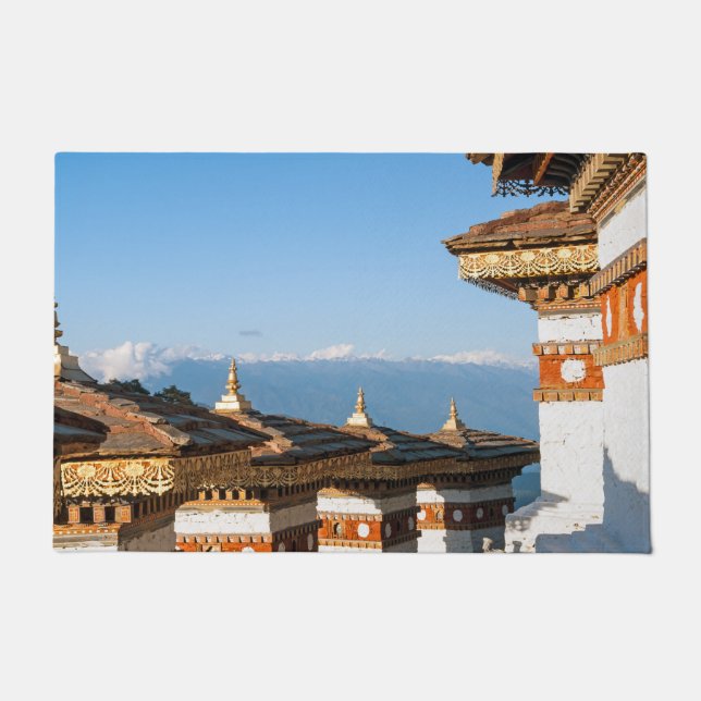 Sunset on Dochula Pass - Bhutan, Himalaya Doormat (Front)