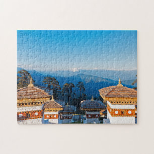 Sunset on Dochula Pass - Bhutan, Himalaya Jigsaw Puzzle