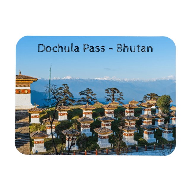 Sunset on Dochula Pass - Bhutan, Himalaya Magnet (Horizontal)