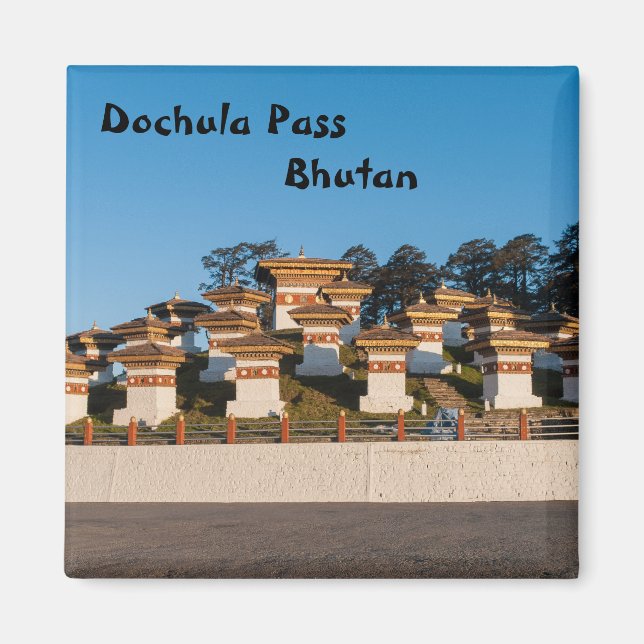 Sunset on Dochula Pass - Bhutan, Himalaya Magnet (Front)