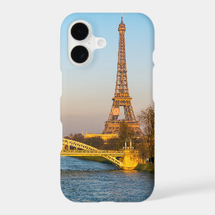 Sunset on Eiffel tower and Pont Rouelle - Paris