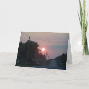 Sunset On Helmet Road Card