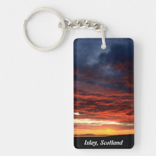 Sunset on Islay, Scotland Key Ring