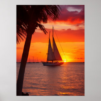 Sunset on Key West Digital Download Available Poster