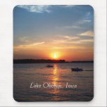 Sunset on Lake Okoboji, Iowa Mouse Pad<br><div class="desc">Beautiful sunset on Lake Okoboji,  Iowa</div>