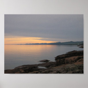 Sunset on Lake Superior Poster