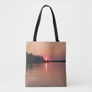 Sunset on Lake Vermilion Tote Bag