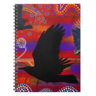 Sunset on Lake Wendouree Australian Aboriginal Art Notebook