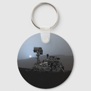 Sunset on Mars Curiosity Rover Key Ring